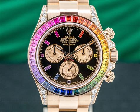 rolex rainbow watch|rolex daytona rainbow rose gold.